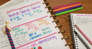 work, planner,blogger, get organized, how to have a good week